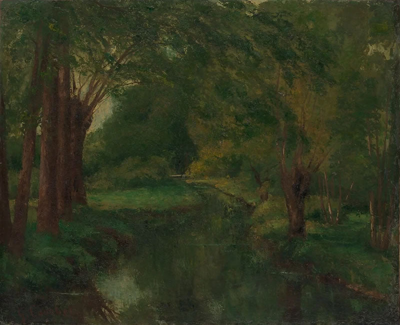 A Brook in a Clearing (possibly "Brook, Valley of Fontcouverte; Study")