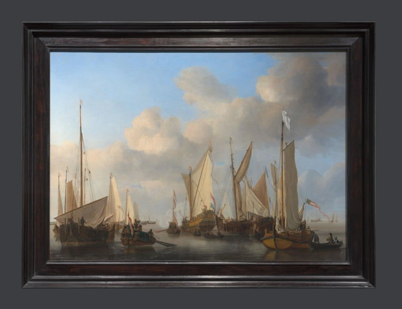A Dutch Yacht Saluting