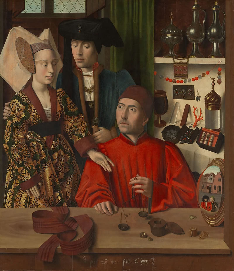 A Goldsmith in his Shop