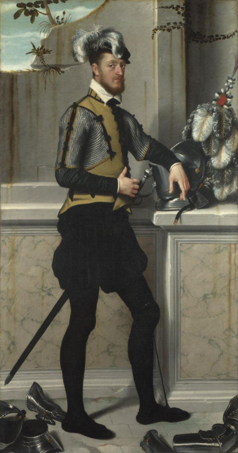 A Knight with his Jousting Helmet ('Il Cavaliere dal Piede Ferito', Conte Faustino Avogadro)