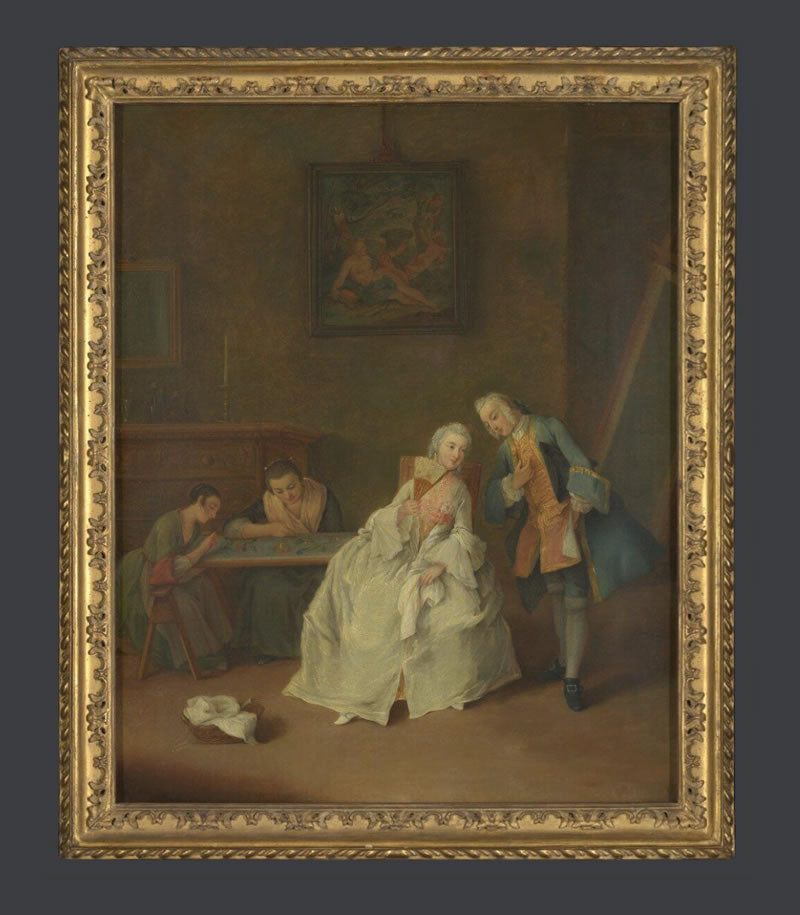 A Lady Receiving a Cavalier