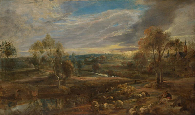 A Landscape with a Shepherd and his Flock