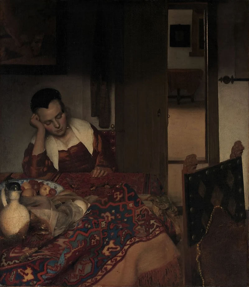 A Maid Asleep