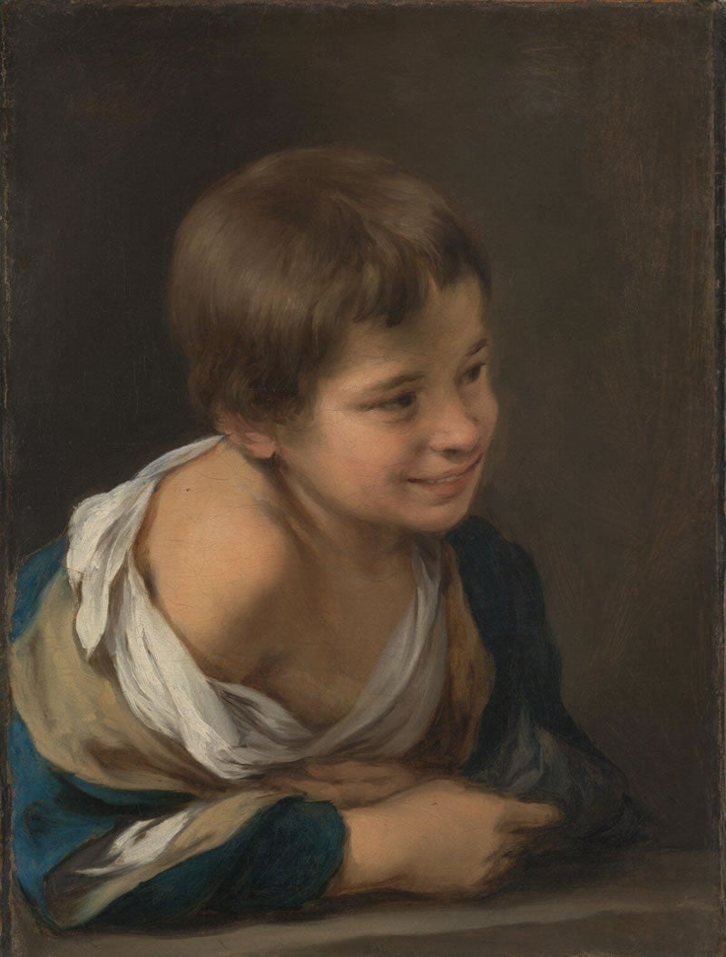 A Peasant Boy leaning on a Sill
