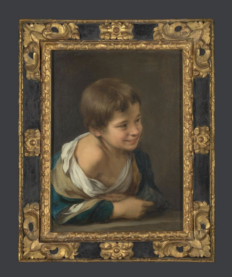 A Peasant Boy leaning on a Sill