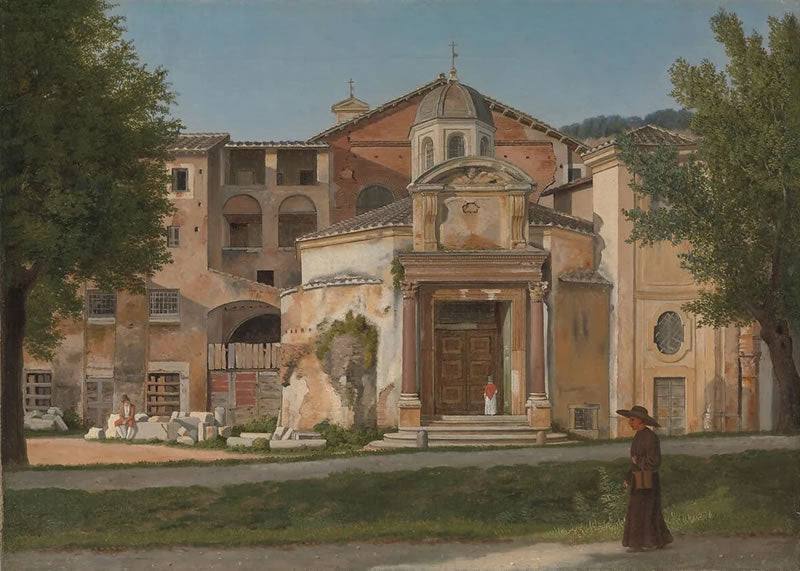 A Section of the Via Sacra, Rome (The Church of Saints Cosmas and Damian)