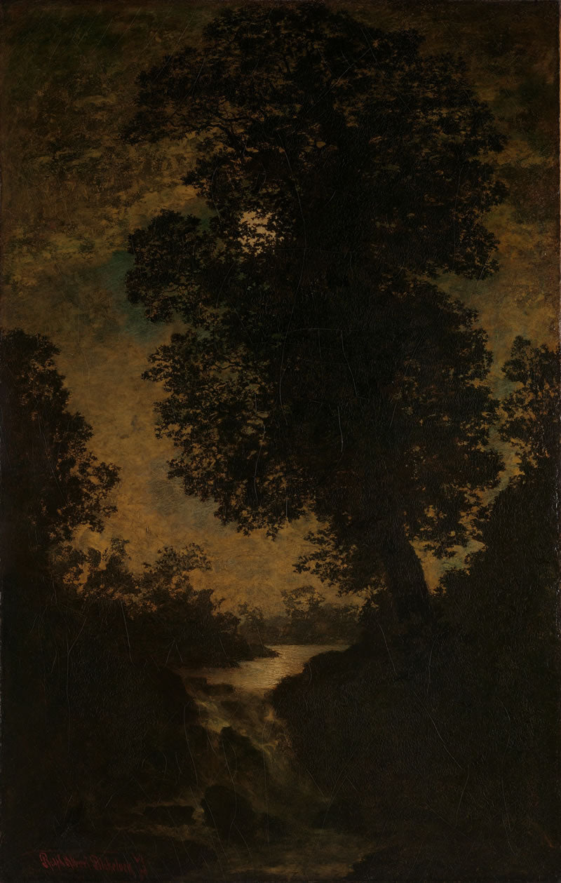 A Waterfall, Moonlight
