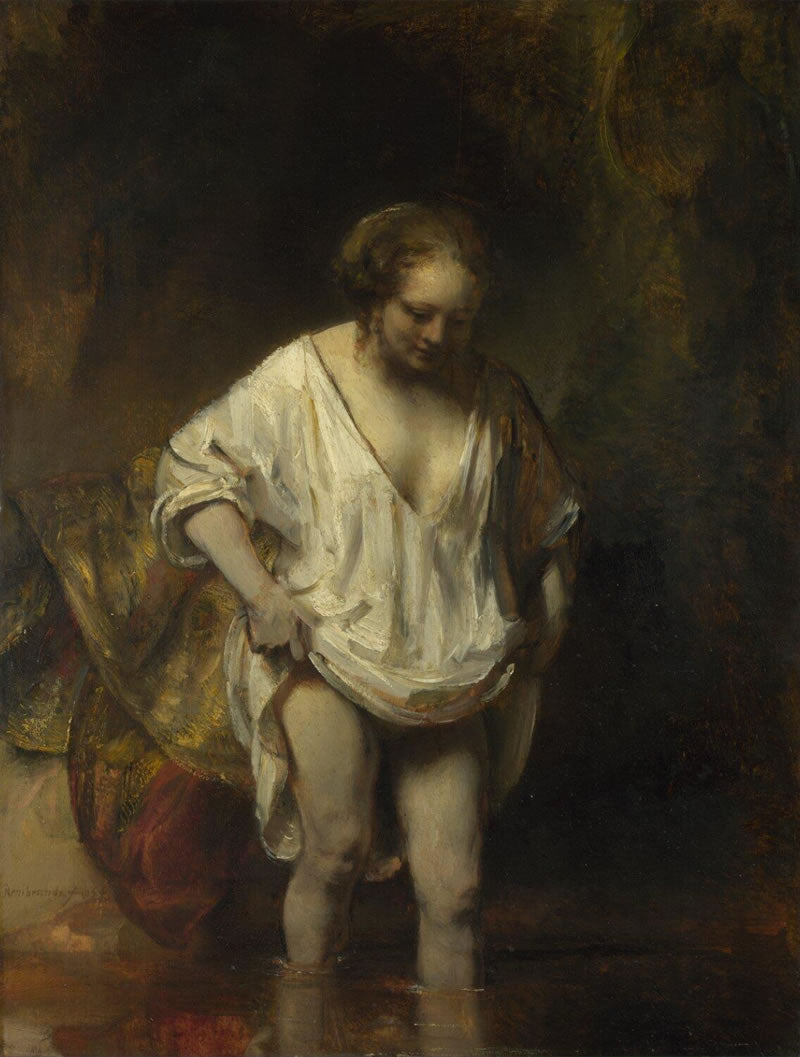 A Woman Bathing in a Stream Hendrickje Stoffels