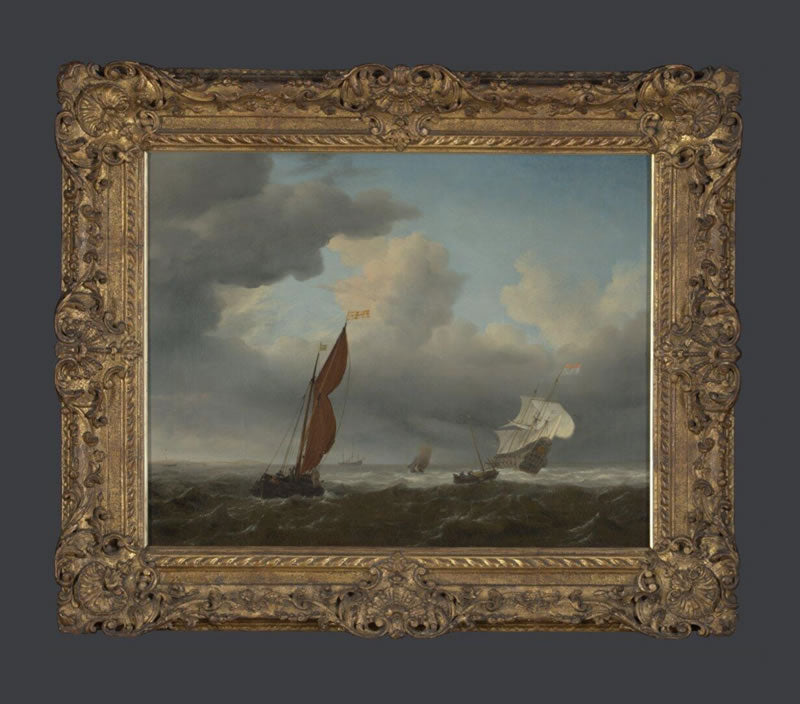 A Dutch Ship and Other Small Vessels in a Strong Breeze