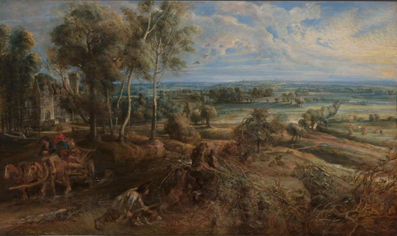 An Autumn Landscape with a View of Het Steen in the Early Morning