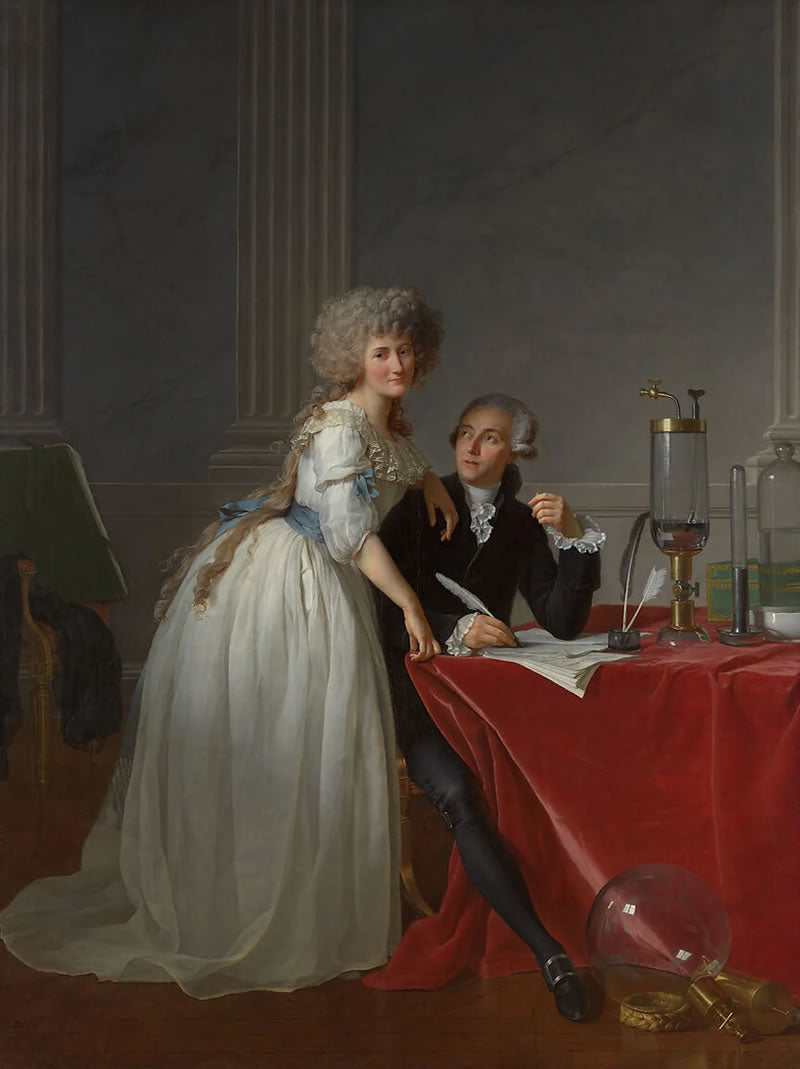Antoine Laurent Lavoisier (1743–1794) and Marie Anne Lavoisier (Marie Anne Pierrette Paulze, 1758–1836)