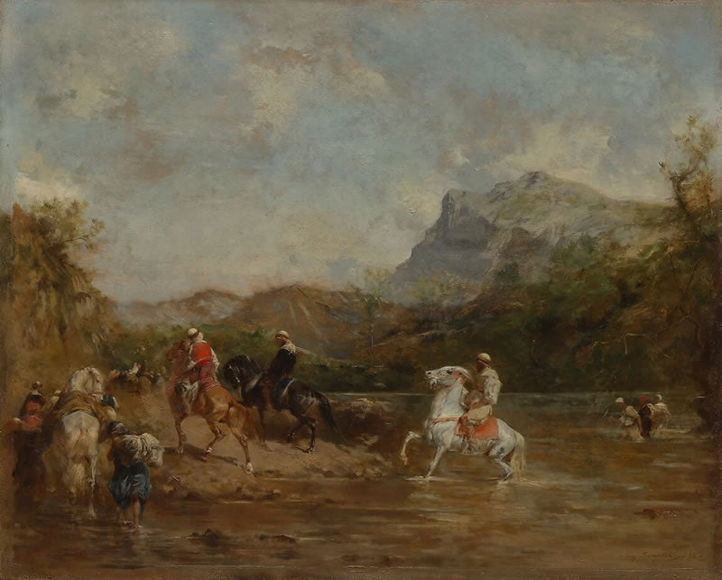Arabs Crossing a Ford