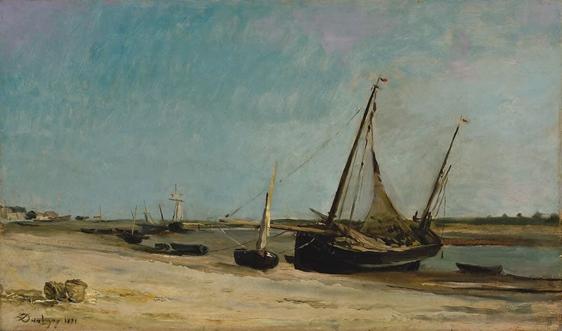 Boats on the Seacoast at Étaples