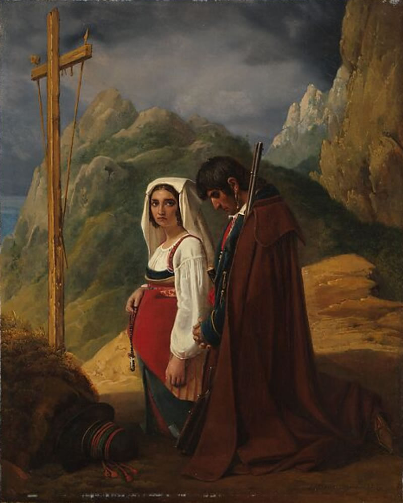 Brigand and His Wife in Prayer