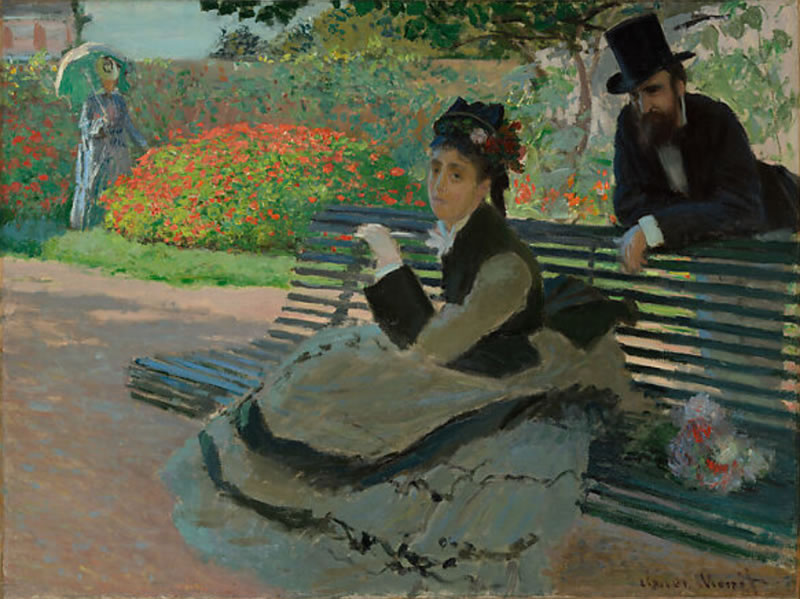 Camille Monet (1847–1879) on a Garden Bench