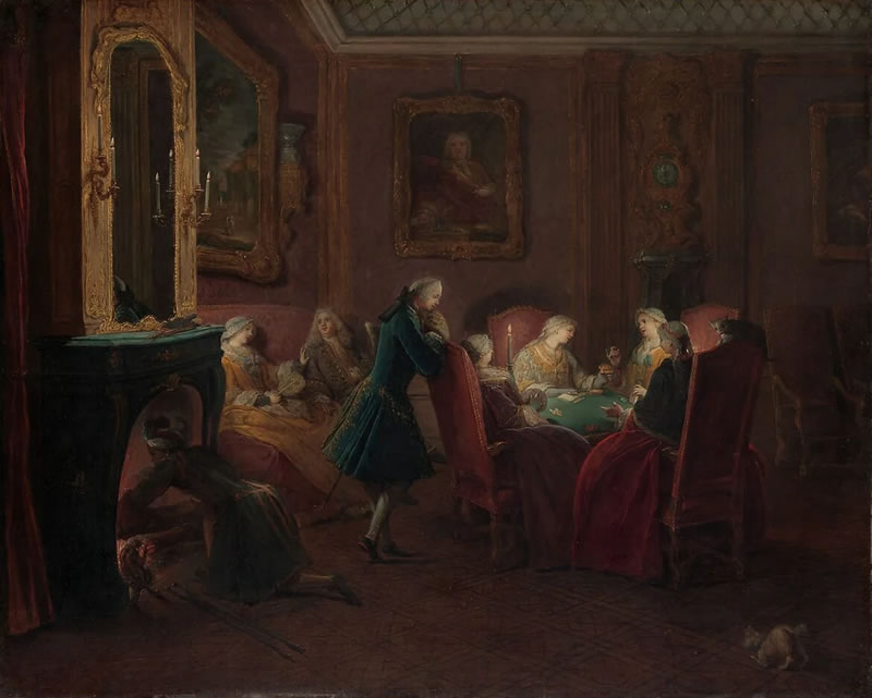 Card Players in a Drawing Room