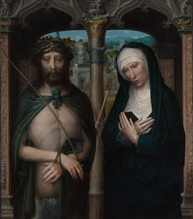 Christ Crowned with Thorns (Ecce Homo), and the Mourning Virgin