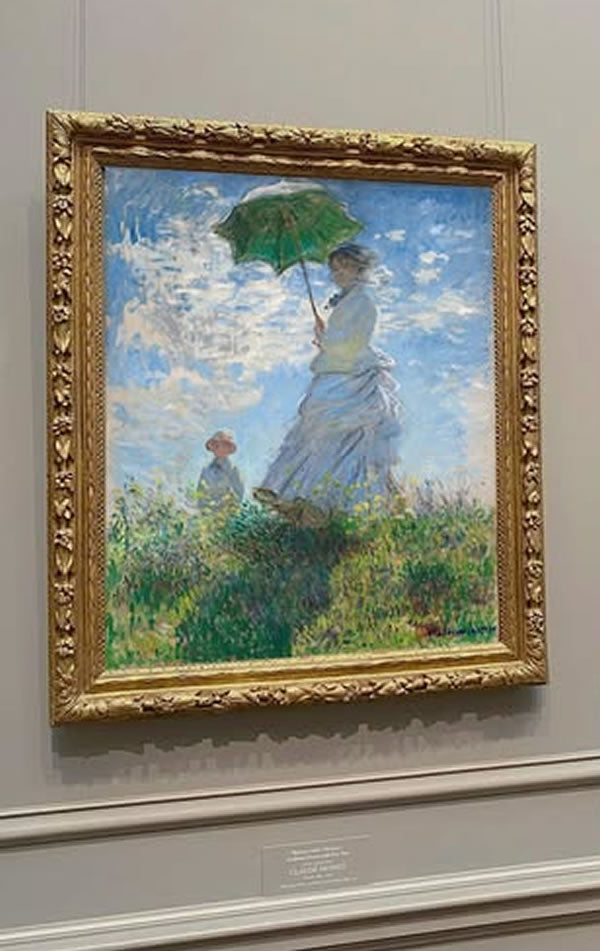 Woman with a Parasol - Madame Monet and Her Son
