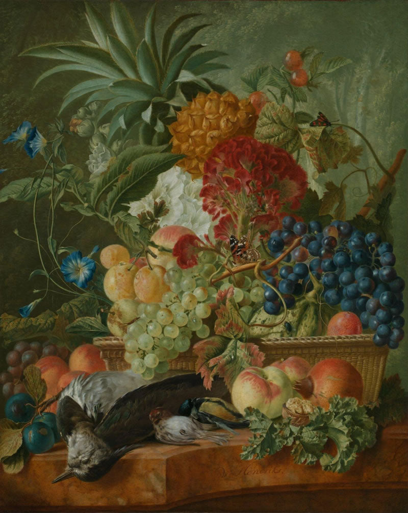 Fruit Flowers and Dead Birds