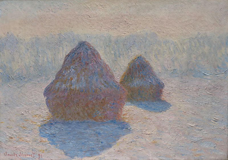 Haystacks (Effect of Snow and Sun)