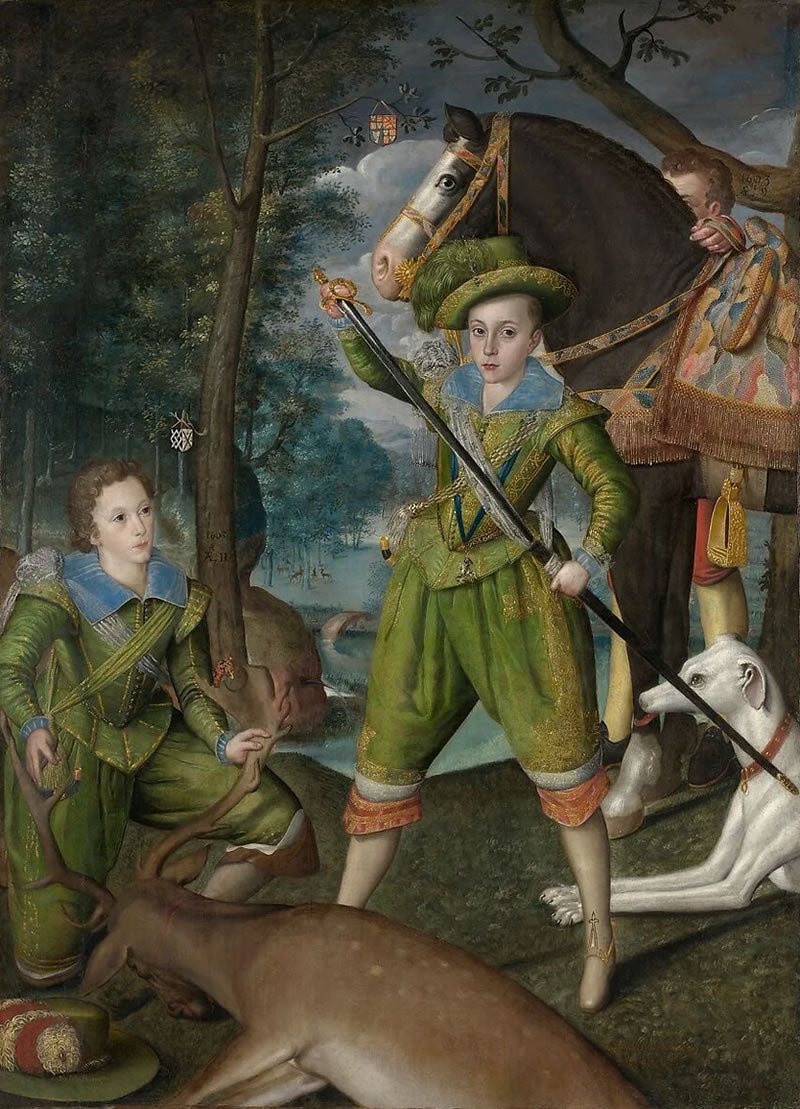 Henry Frederick (1594–1612), Prince of Wales, with Sir John Harington (1592–1614), in the Hunting Field
