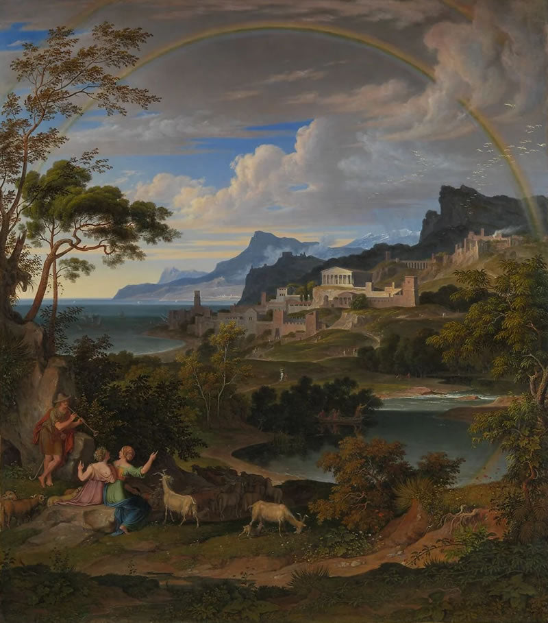 Heroic Landscape with Rainbow