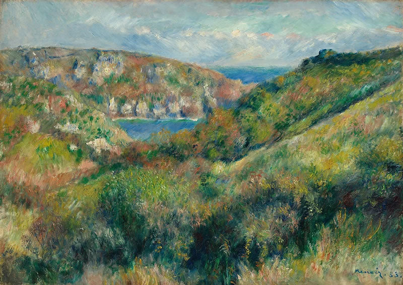Hills around the Bay of Moulin Huet, Guernsey