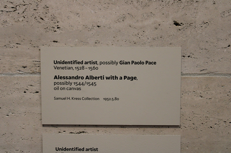 Alessandro Alberti with a Page