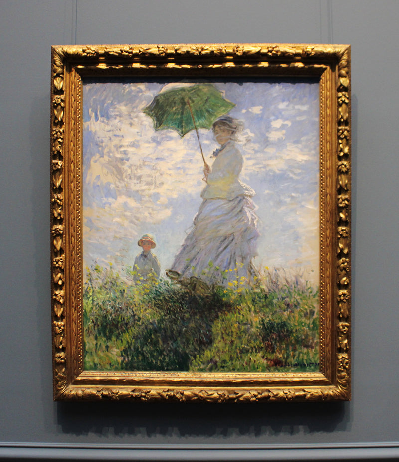 Woman with a Parasol - Madame Monet and Her Son