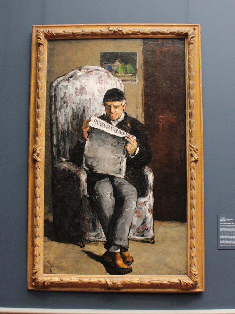 The Artist's Father, Reading "L'Événement"