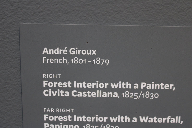 Forest Interior with a Painter, Civita Castellana