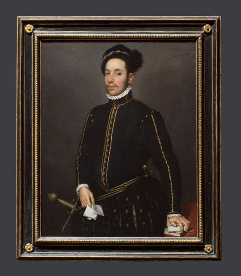 Portrait of a Left-Handed Gentleman with Two Quartos and a Letter ('Il Gentile Cavaliere')