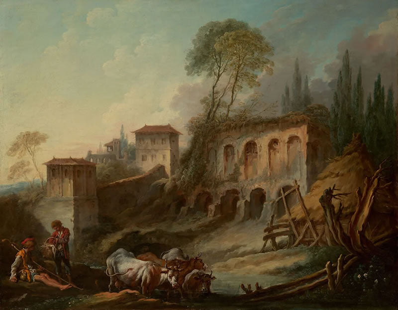 Imaginary Landscape with the Palatine Hill from Campo Vaccino