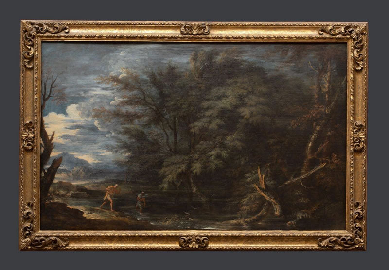 Landscape with Mercury and the Dishonest Woodsman