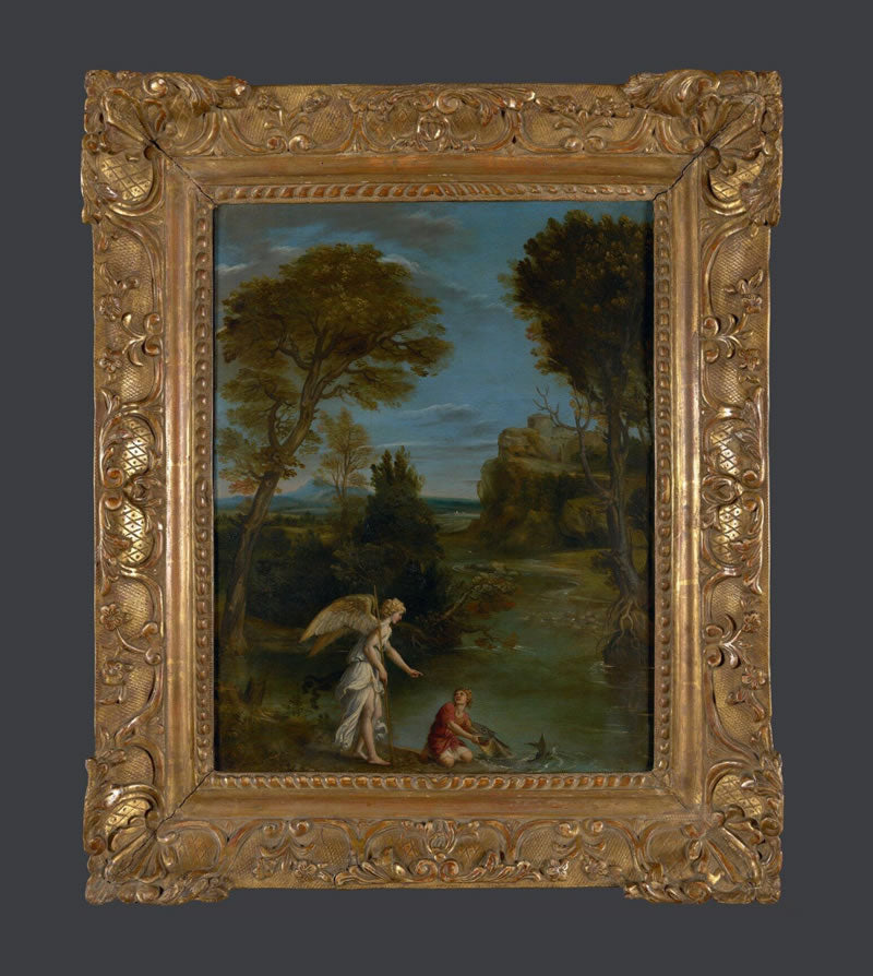 Landscape with Tobias laying hold of the Fish