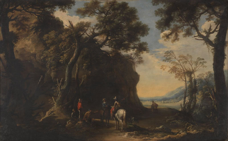 Landscape with Travellers Asking the Way