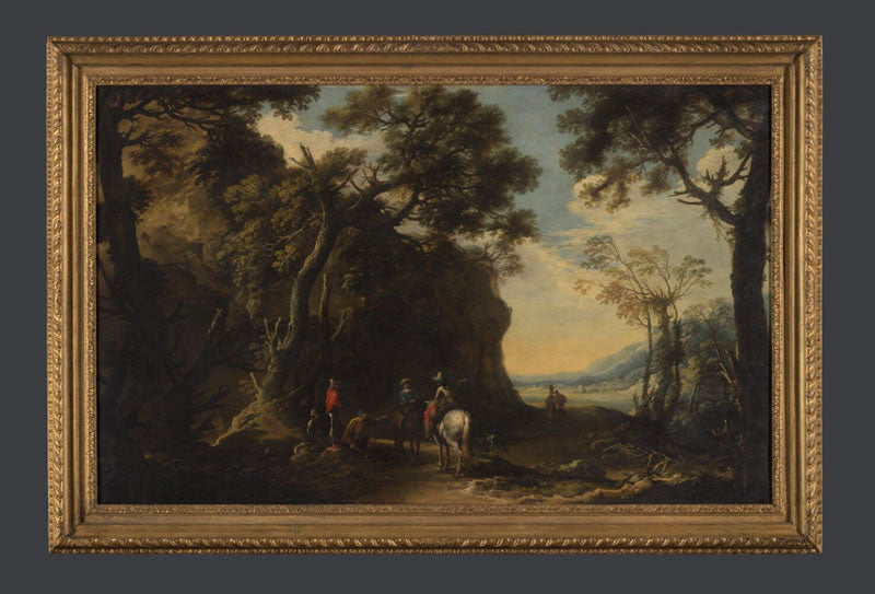 Landscape with Travellers Asking the Way
