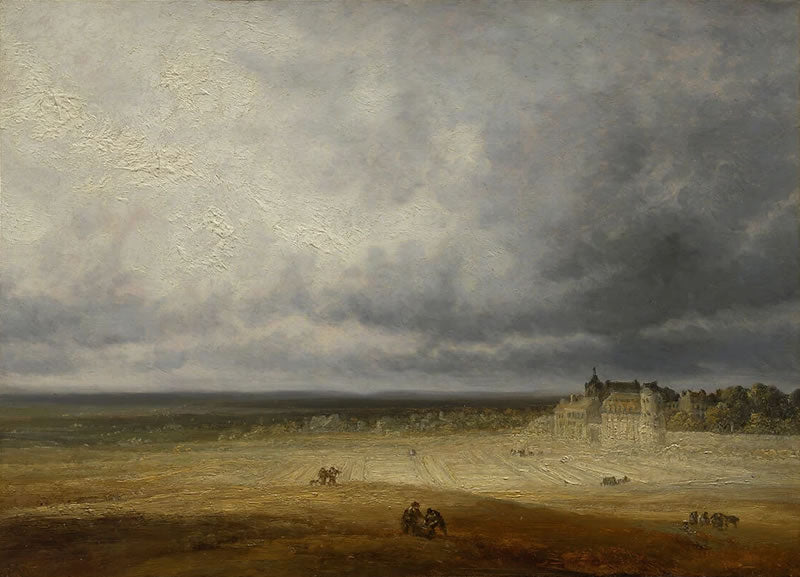 Landscape with a Plowed Field and a Village