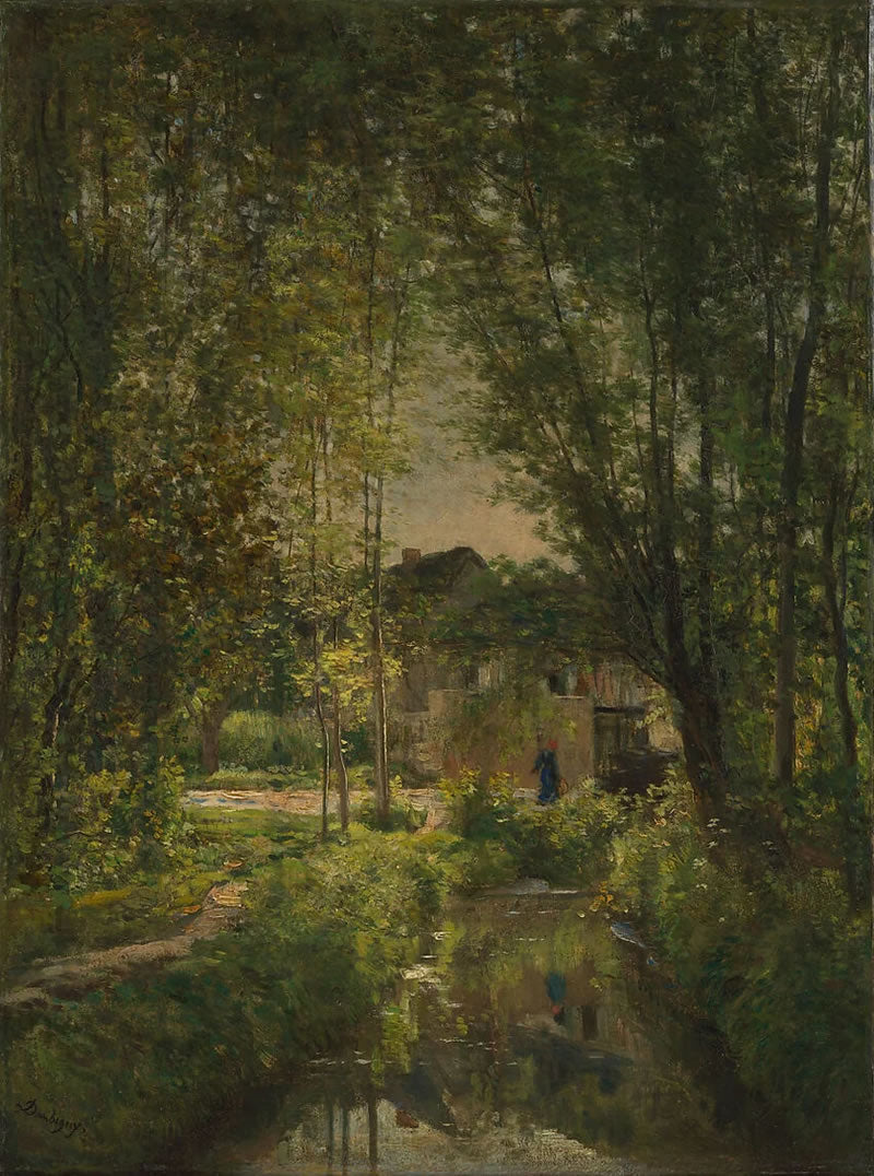 Landscape with a Sunlit Stream