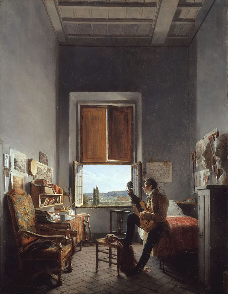 Léon Pallière (1787–1820) in His Room at the Villa Medici, Rome