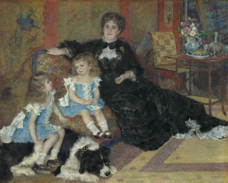 Madame Georges Charpentier (Marguérite-Louise Lemonnier, 1848–1904) and Her Children, Georgette-Berthe (1872–1945) and Paul-Émile-Charles (1875–1895)