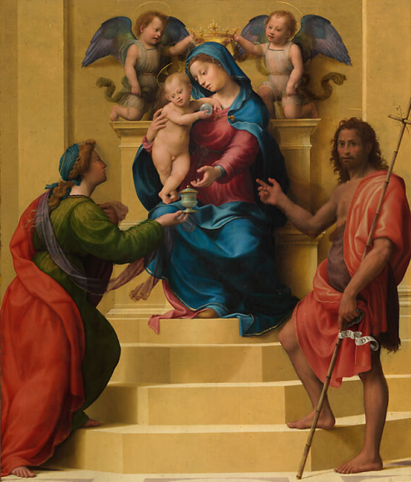 Madonna and Child Enthroned with Saints Mary Magdalen and John the Baptist