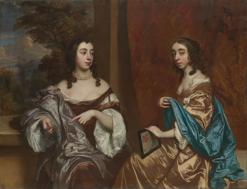 Mary Capel (1630–1715), Later Duchess of Beaufort, and Her Sister Elizabeth (1633–1678), Countess of Carnarvon