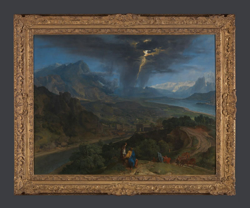 Mountain Landscape with Lightning