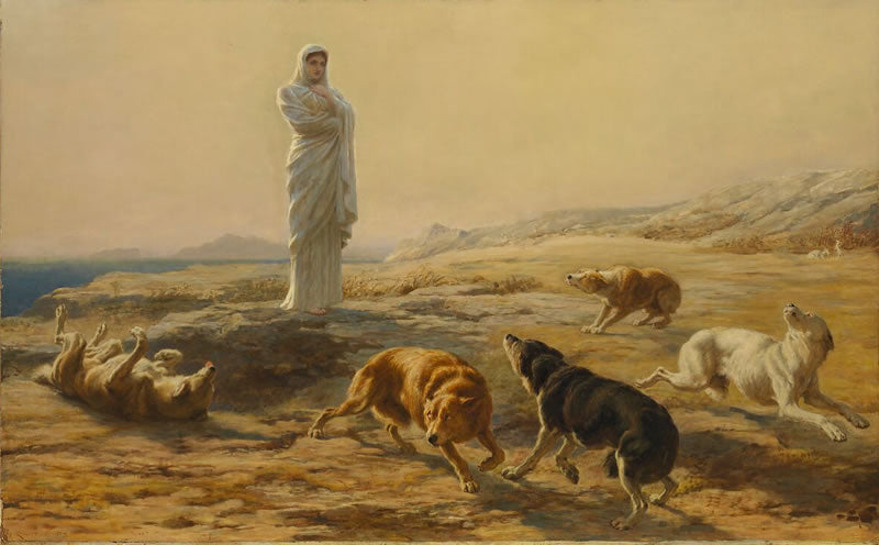 Pallas Athena and the Herdsman's Dogs