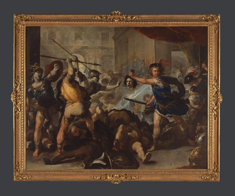 Perseus turning Phineus and his Followers to Stone