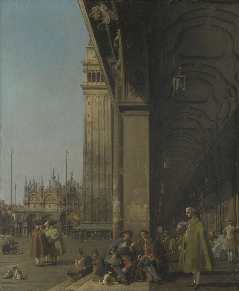 Venice: Piazza San Marco and the Colonnade of the Procuratie Nuove