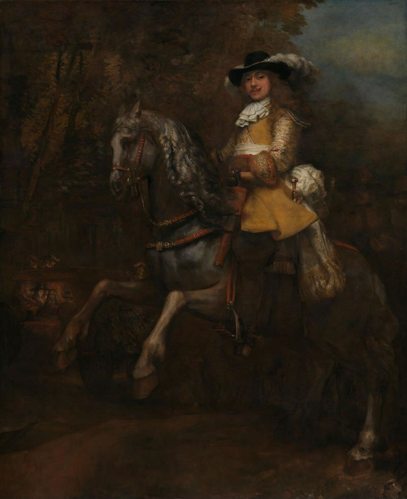 Portrait of Frederick Rihel on Horseback