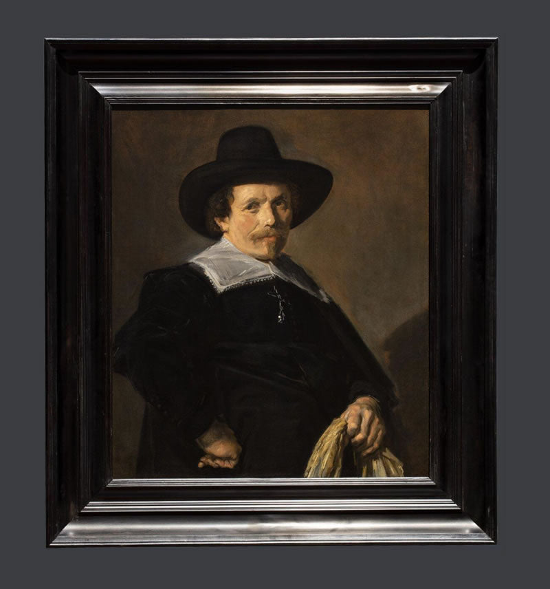 Portrait of a Man holding Gloves