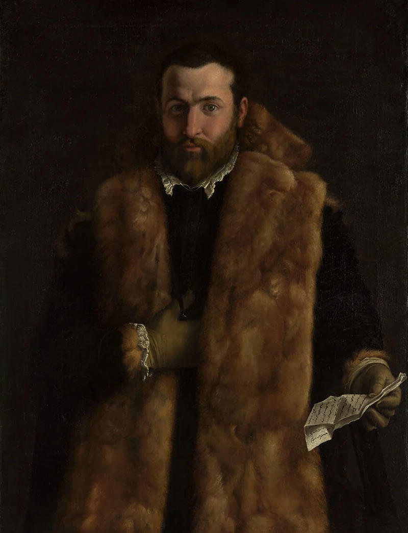 Portrait of a Man in a Fur-Trimmed Coat